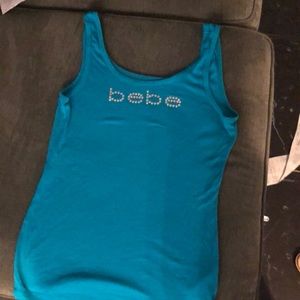 Used turquoise Bebe tank